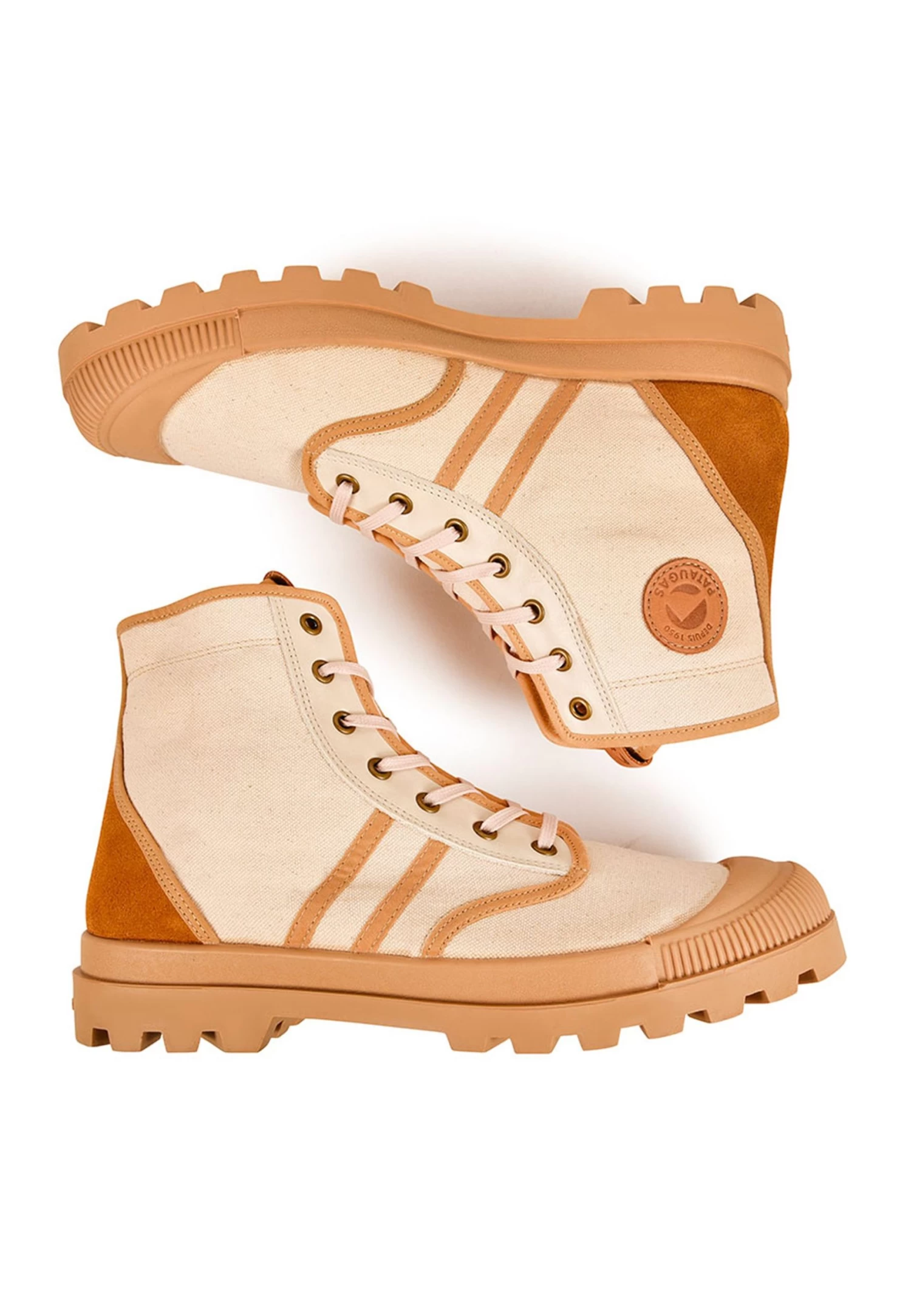 Pataugas Og M Mixtc F4H - Sneakers Hoog - Sand 5 Pataugas Og M Mixtc F4H - Sneakers Hoog - Sand - Afbeelding 5