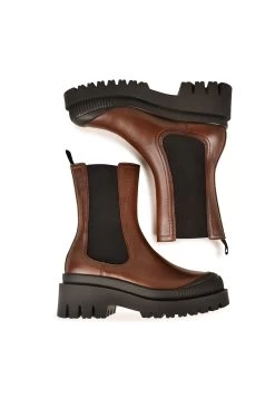 Pataugas Ainoa Ch/N F4H - Enkellaarsjes Met Plateauzool - Brown -Pataugas 4149fe581bbd4138aa028aeb98c413b3