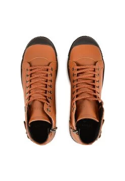 Pataugas Latsa F4G - Sneakers Hoog - Camel -Pataugas 4793df55a5064bbb9795bc0107d1852d