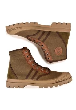 Pataugas Authentique M/Mixtc H4H - Sneakers Hoog - Khaki -Pataugas db812d00c79d46b68bfacef22c797653